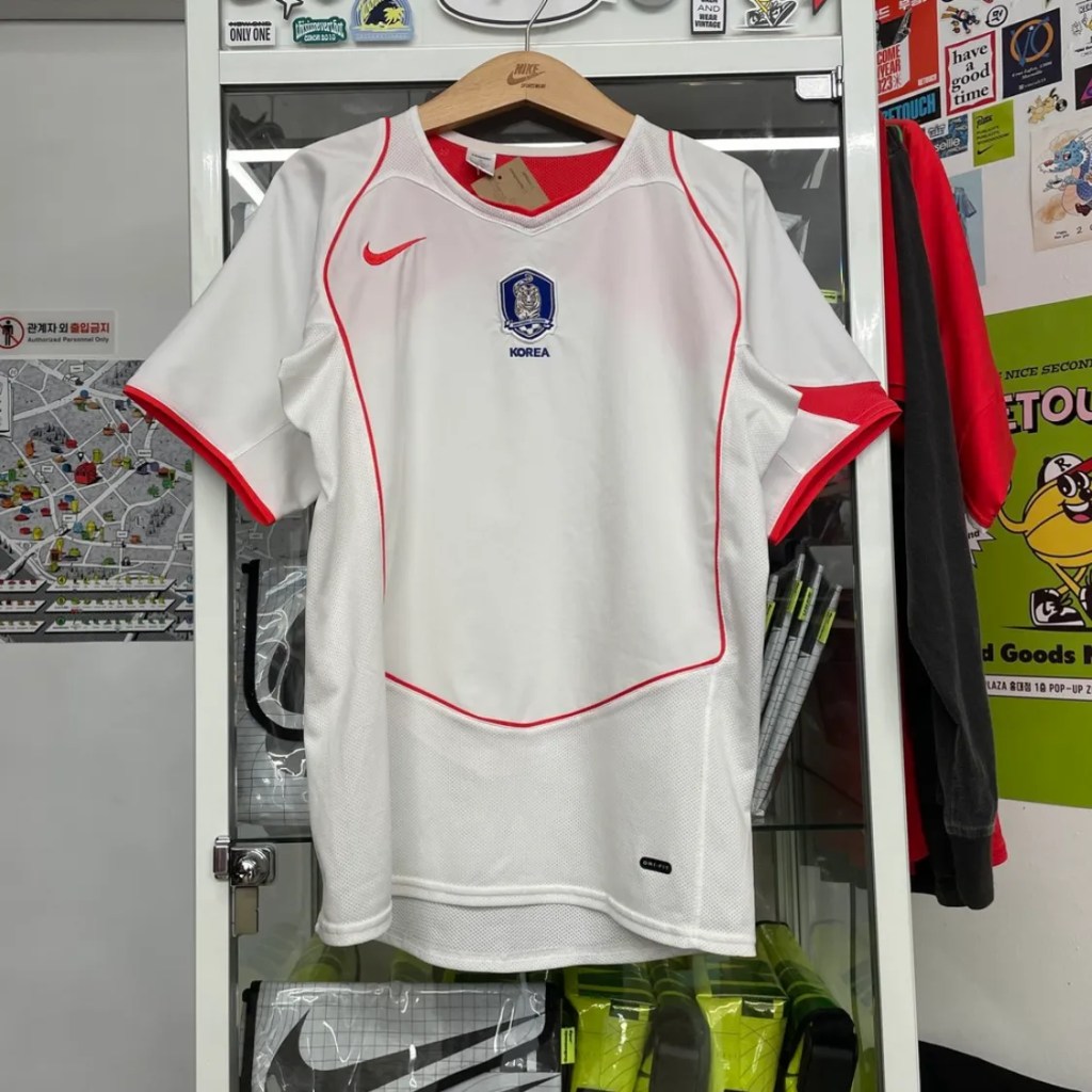 2002 Korea National Football Team white away jersey, an iconic piece of Korean football history at Retouch Seoul