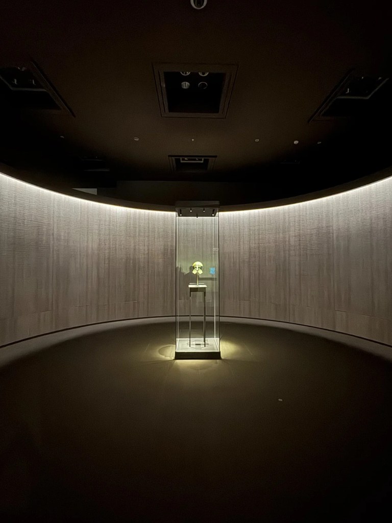 Exhibition hall dedicated to Son Kee-chung's helmet, honoring Korea’s Olympic marathon champion